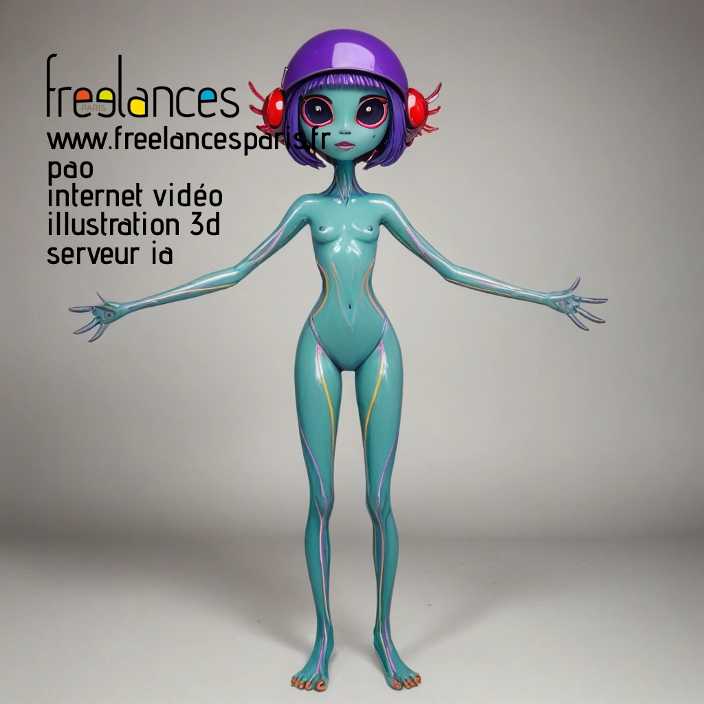 Pao mise en page internet vidéo illustration 3d serveur image IA générative AI freelance paris studio de création magazines C43KCOH0